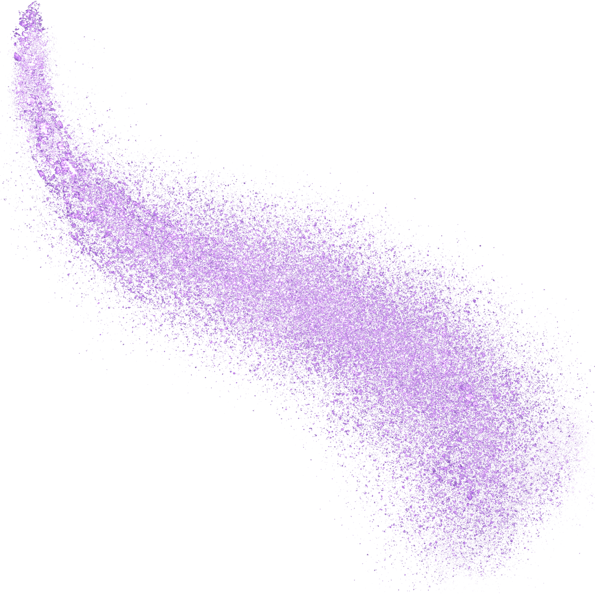 purple glitter comet